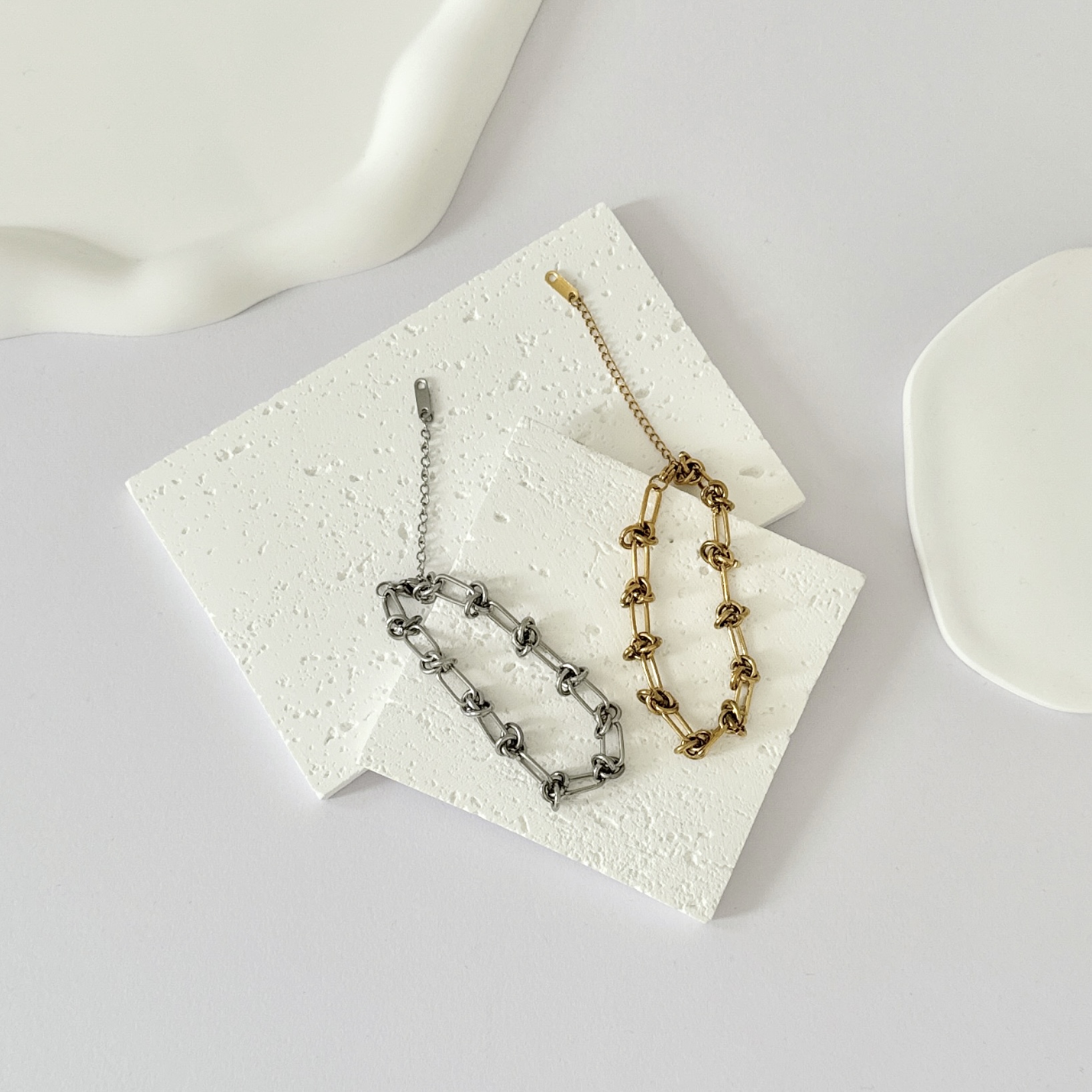 アンカーノットチェーンブレスレット