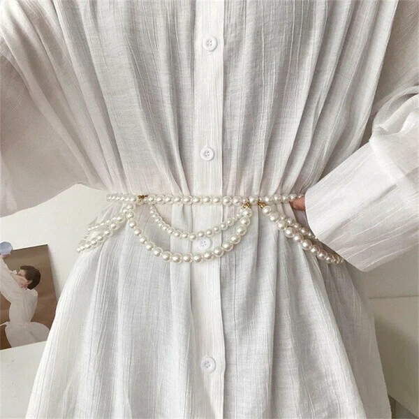 シックパールレイヤードベルト