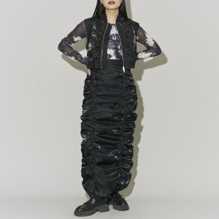 箔オーガンジーMA-1ベスト