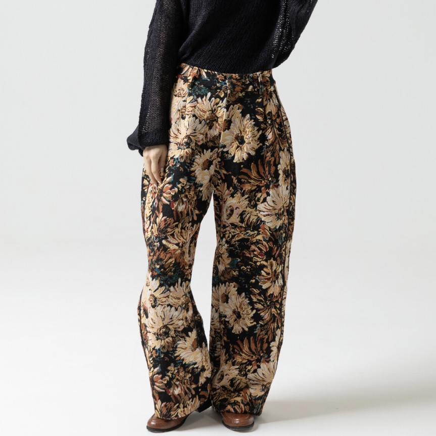 サテンラインゴブランパンツ